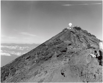 Radar facilities constructed on Mt. Fuji