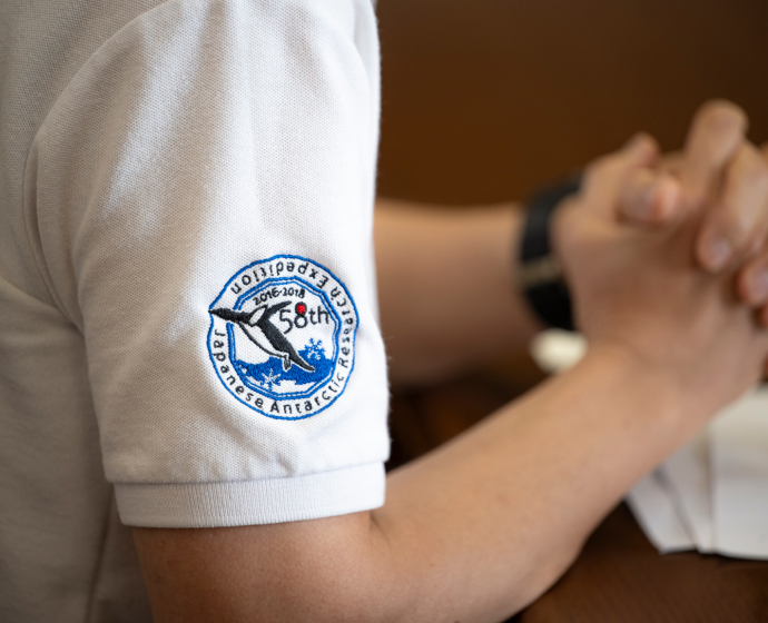 柴田氏が参加した第58次日本南極地域観測隊のシンボルマーク。デザインは毎回変更される。