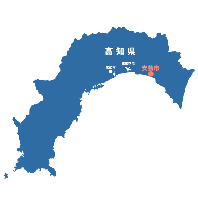 安芸市地図