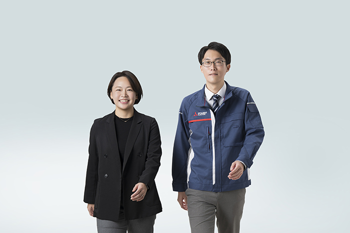 若手社員登場 メインビジュアル マンスリーみつびし