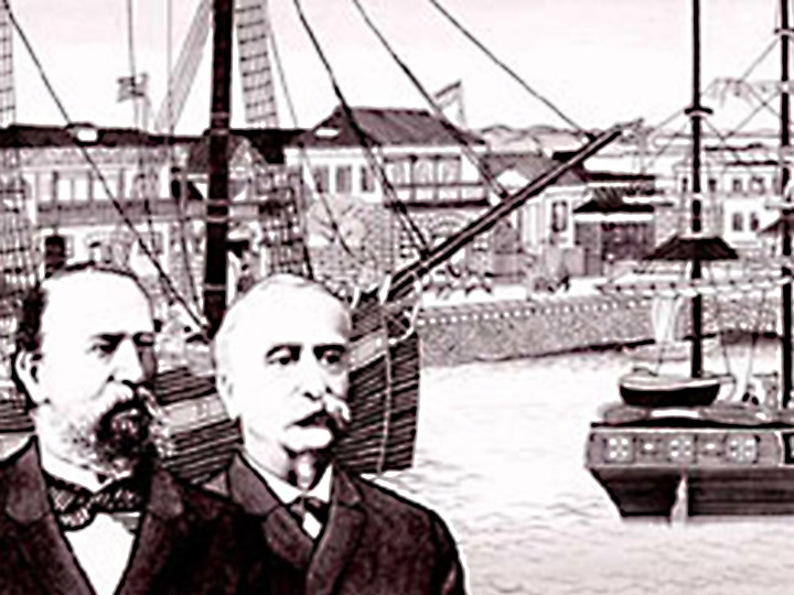 横浜の商館とウォルシュ兄弟